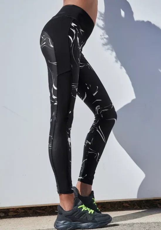 Leggings"Black Marble"