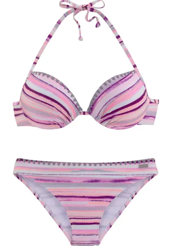 Push-Up-Bikini"Violet"