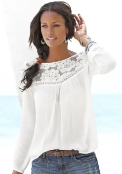 Spitzenbluse