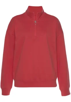 Sweatshirt"Troyer Mit Stehkragen"